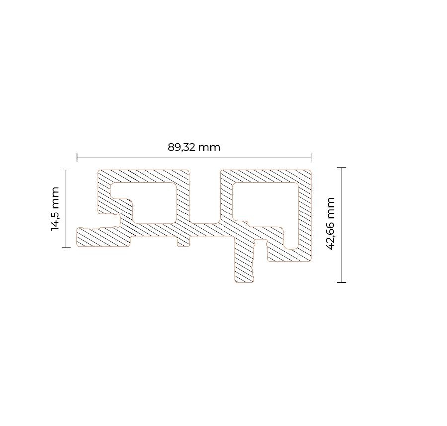 Deska elewacyjna lamelowa Bruggan Legro Natural - 27,5 x 150 x 3600 mm - obrazek 36
